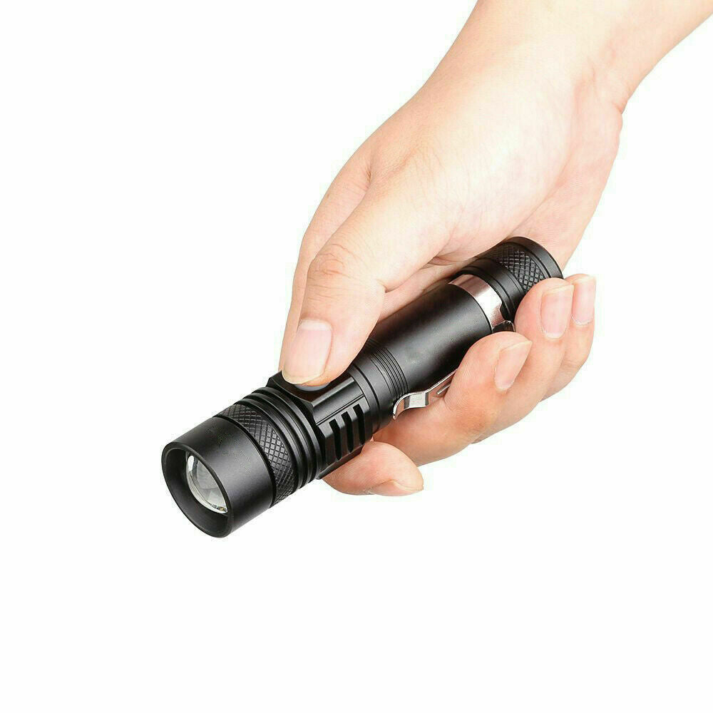 60000lm CREE XM-L Flashlight LED Torch USB Rechargeable