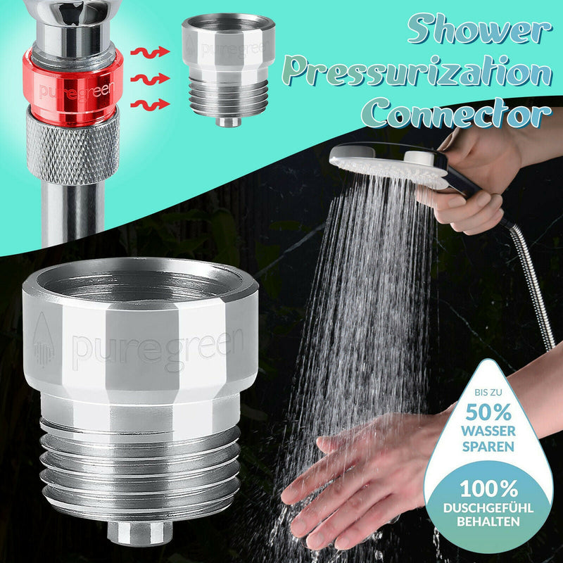 Flow Quick Control Shut-OFF Valve Shower Head Hand Water Saver