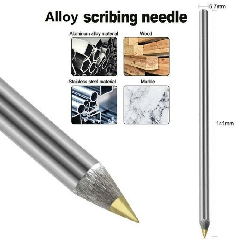 Free shipping-2pcs Alloy Marking Pen Needle Single-Point Pen Type Silver Construction Marking Tools