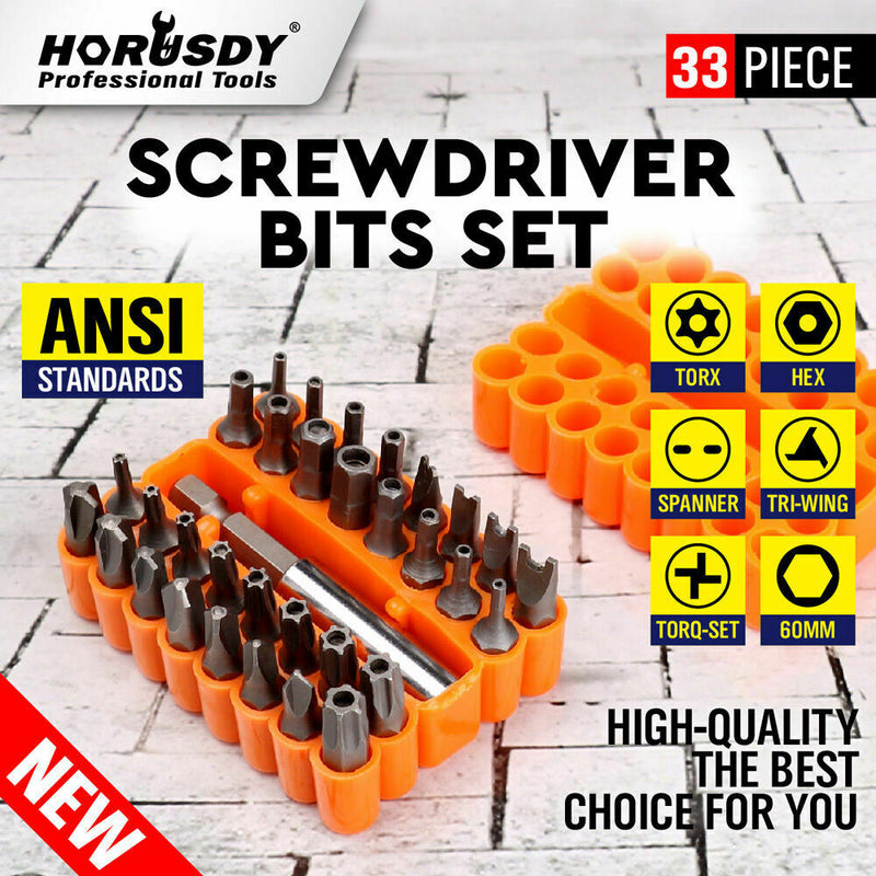 Free shipping- 33pc Magnetic Extension Bit Holder Screwdriver Bits Set Quick Release Bit Holder
