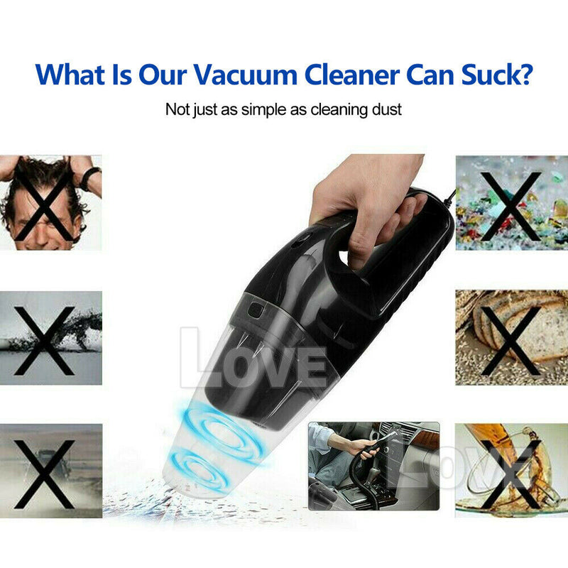 12V 120W HEPA Great Suction Wet and Dry Dual Use Car Vacumn Cleaner