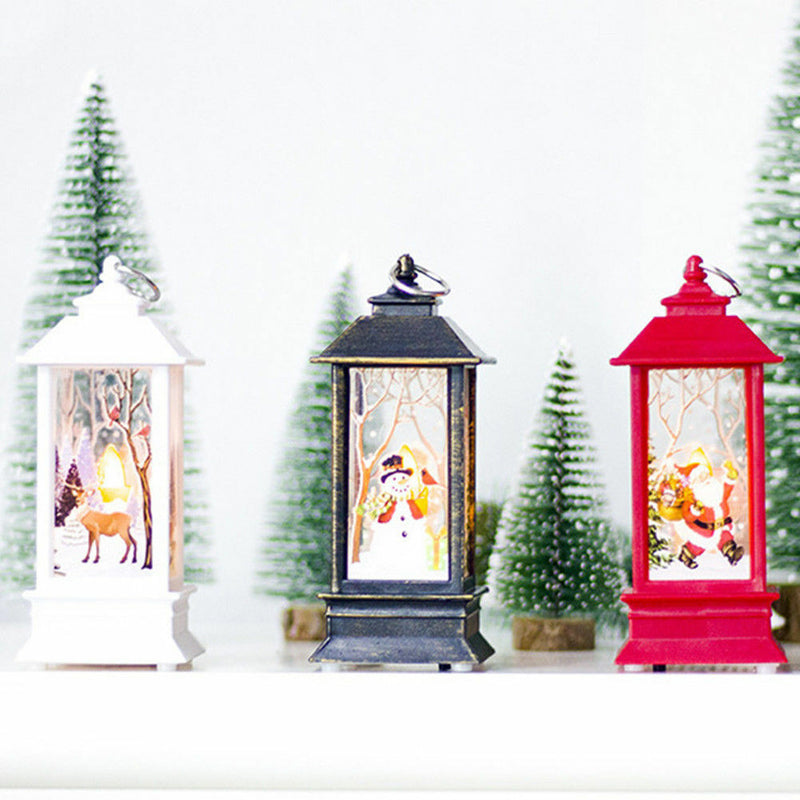 Christmas Candle Decorations LED Lantern Hanging Candlestick Party Vintage Decor