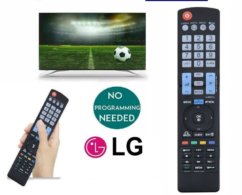 LG TV Compatible Remote Control For Years 2000-2022 All Smart 3D HDTV LED LCD