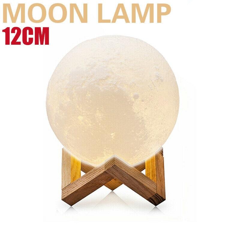 3D Dimmable Moon Touch Sensor Lamp