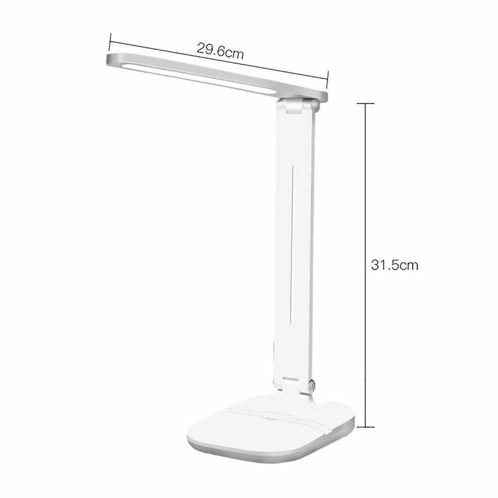 Touch LED Desk Lamp Bedside Study Reading Table Light USB Ports Dimmable