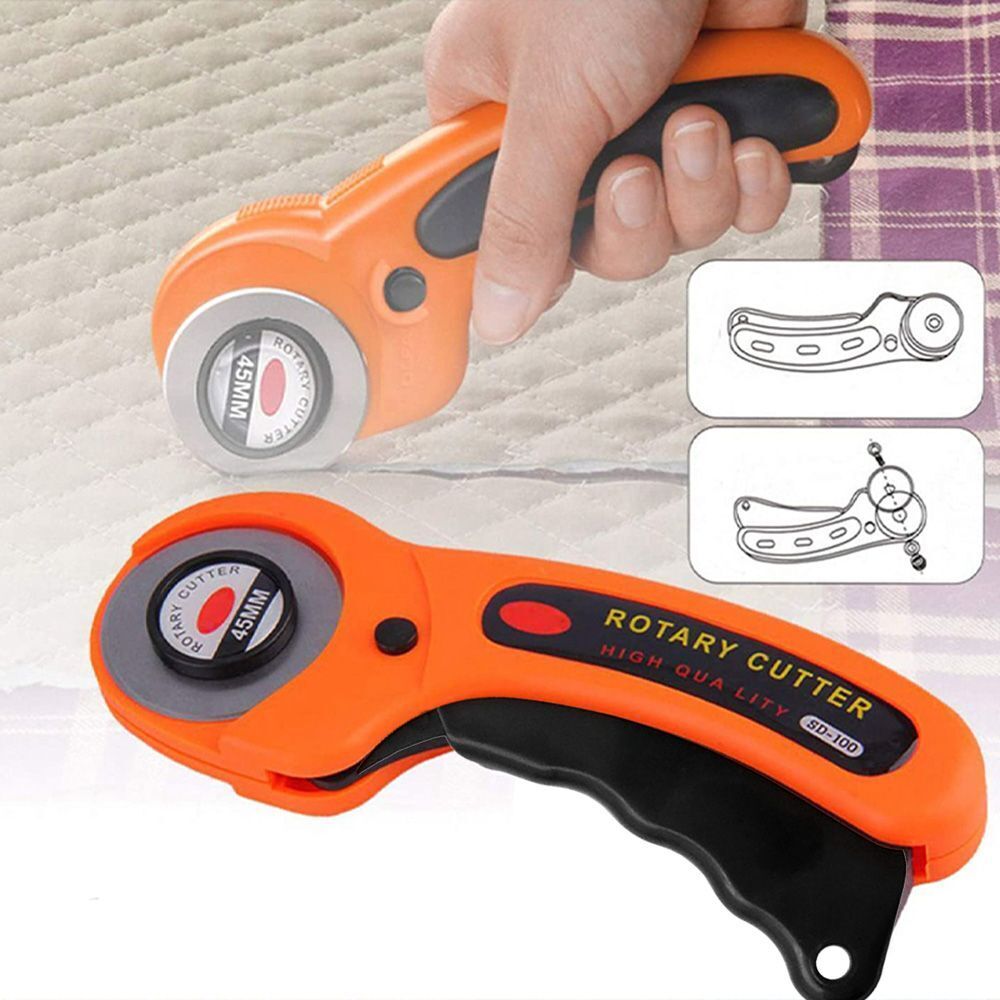 Quilt Thread Cutter Rotary Cutter Professional Quilting Roller Fabric Cutting Tool