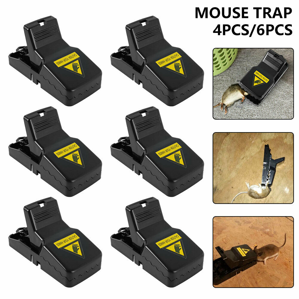 2PCS/6PCS/12PCS Plastic Mouse Traps Trap Reusable Mice Rat Snare Catcher Rodent Indoor