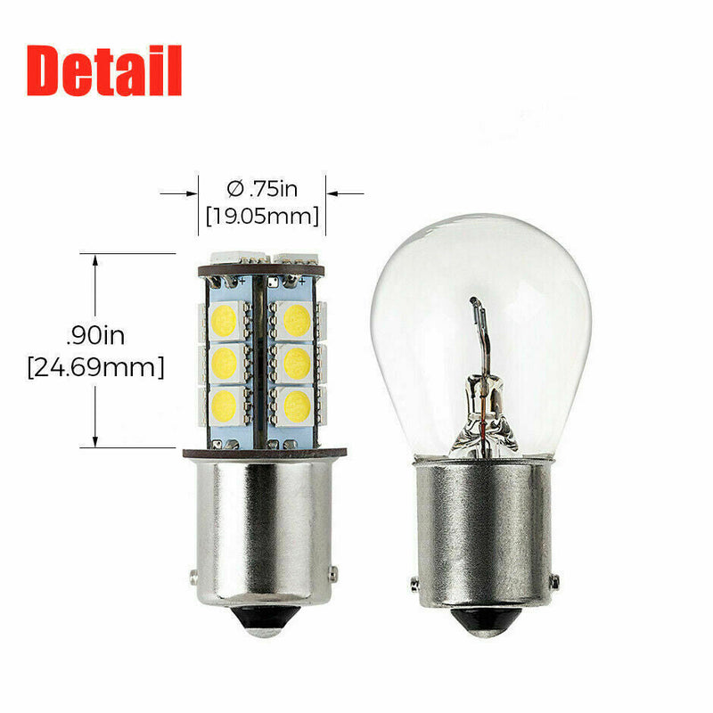 Free Shipping- 4pcs/6pcs/8pcs 12V 1156 BA15S 18 LED Car White Light Bulb