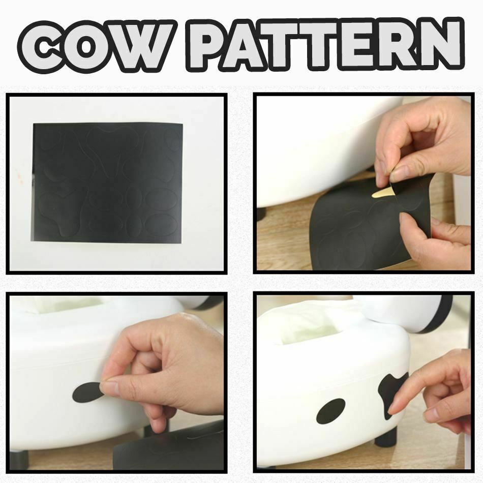 Cute Cow Tissue Box Holder & Toothpick Container