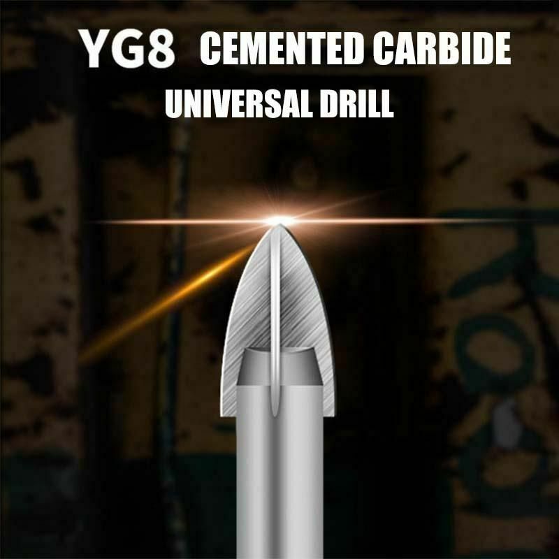 Free shipping- 5Pcs Universal Efficient Drilling Tool Multifunctional Cross Alloy Drill Bit