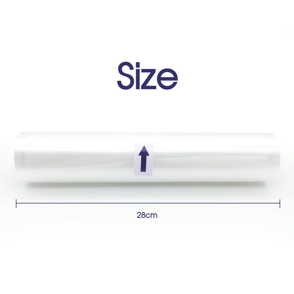 2PCS 6m x 28cm Vacuum Food Sealer Roll