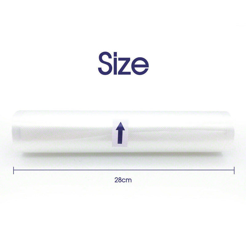 Free shipping-2PCS 6m x 28cm Vacuum Food Sealer Roll