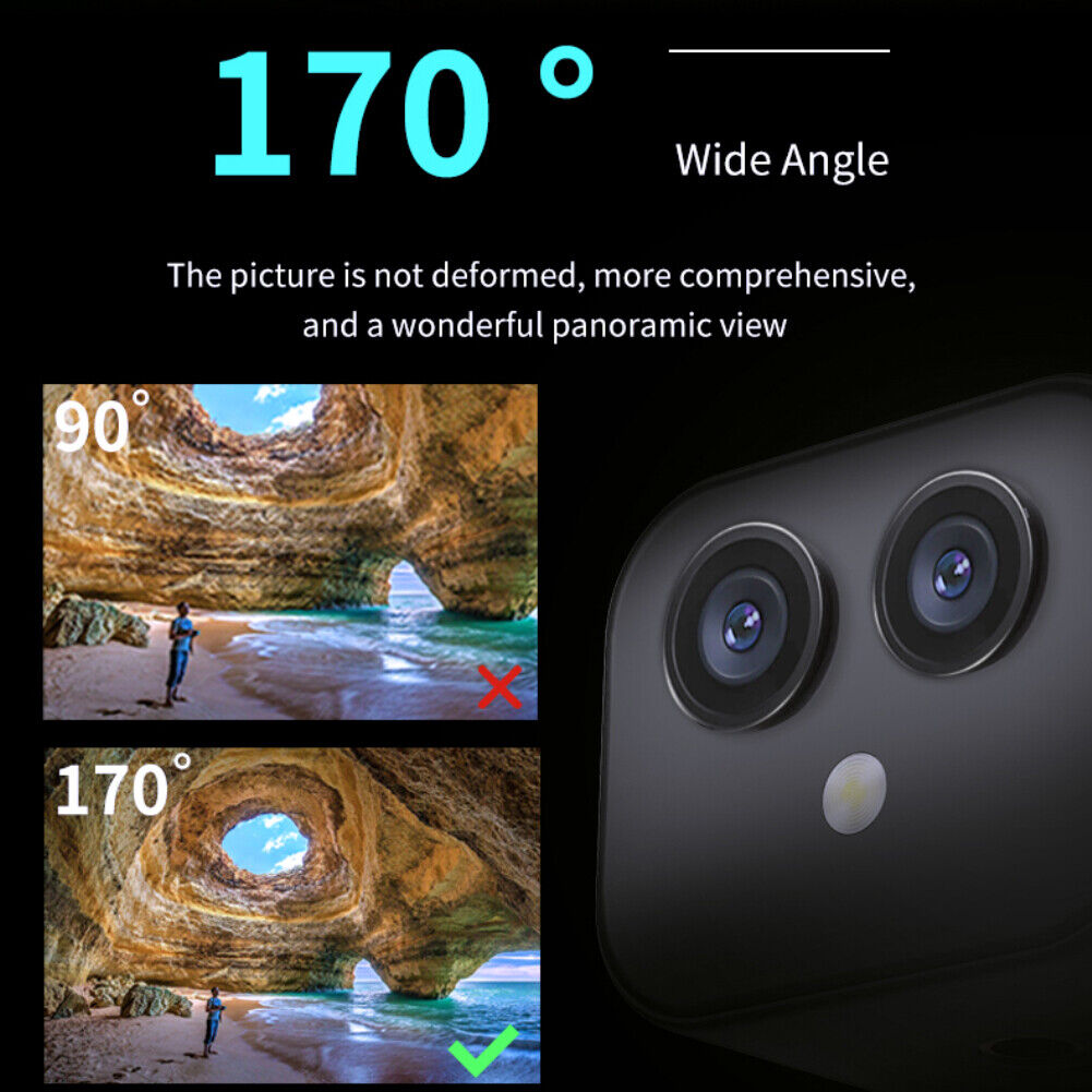 WiFi Mini Camera Security 1080PHD Wireless Dual Lens Night Vision Sport Cam