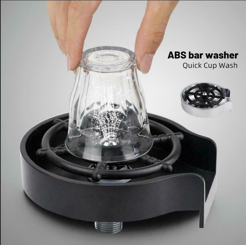 Glass Rinser Automatic Faucet Cup Washer Sink Bottle Cleaning for Bar Kitchen