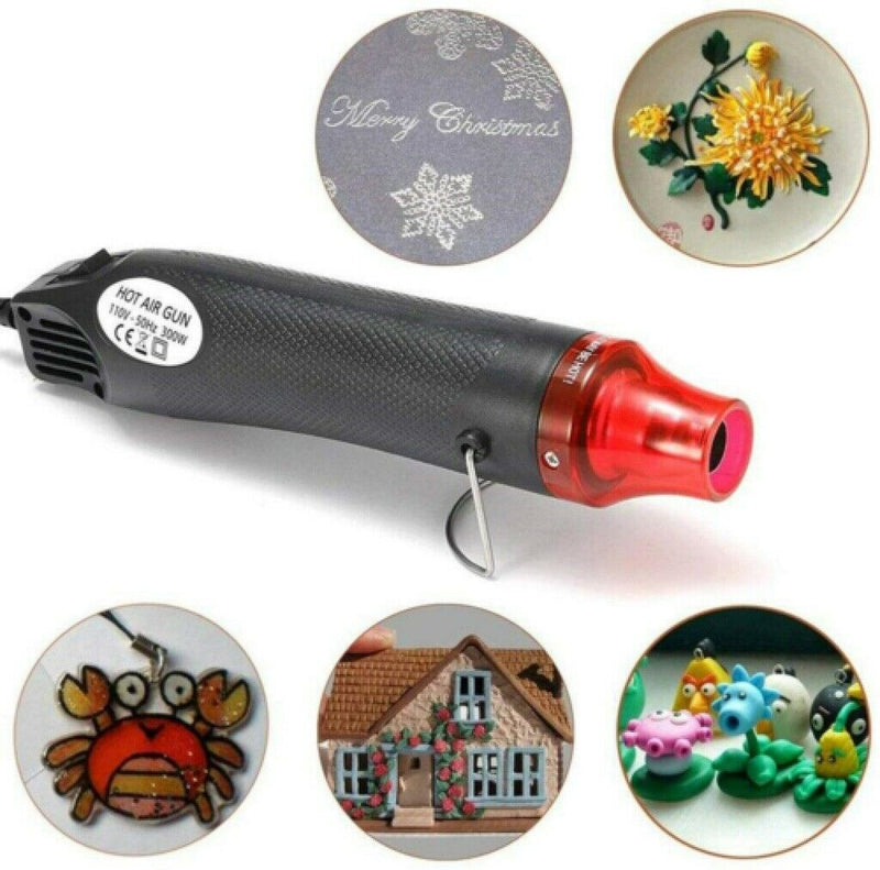 Free shipping- 300W Heat Gun Electric Hot Air Gun Kit Hot Wind Blower Tools DIY Portable