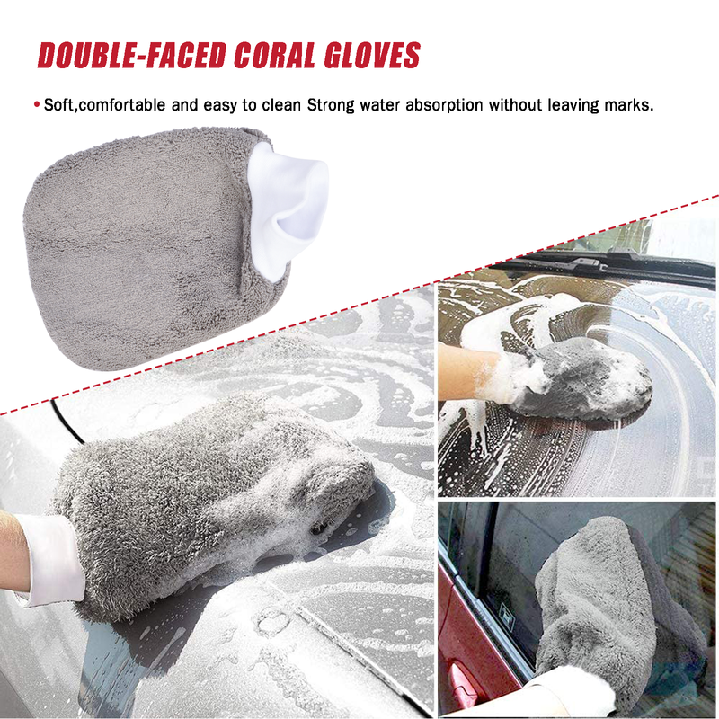 Free shipping- 9PC Microfiber Wash Cleaning Care Tools Kit