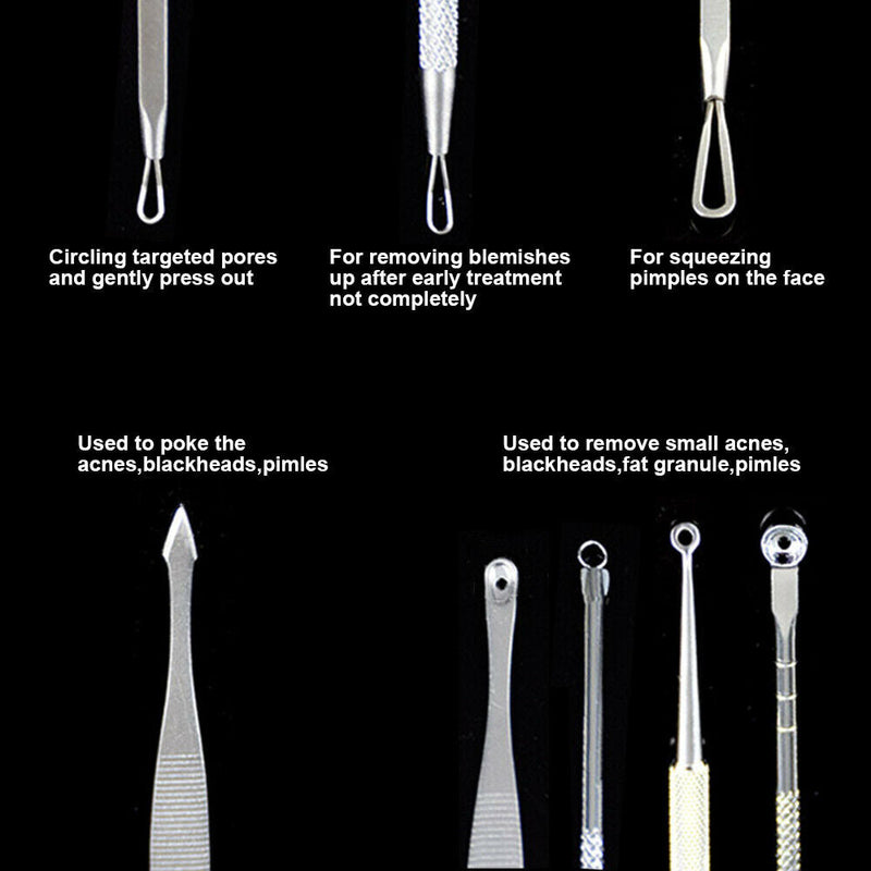 9pcs Set Blackhead Extractor