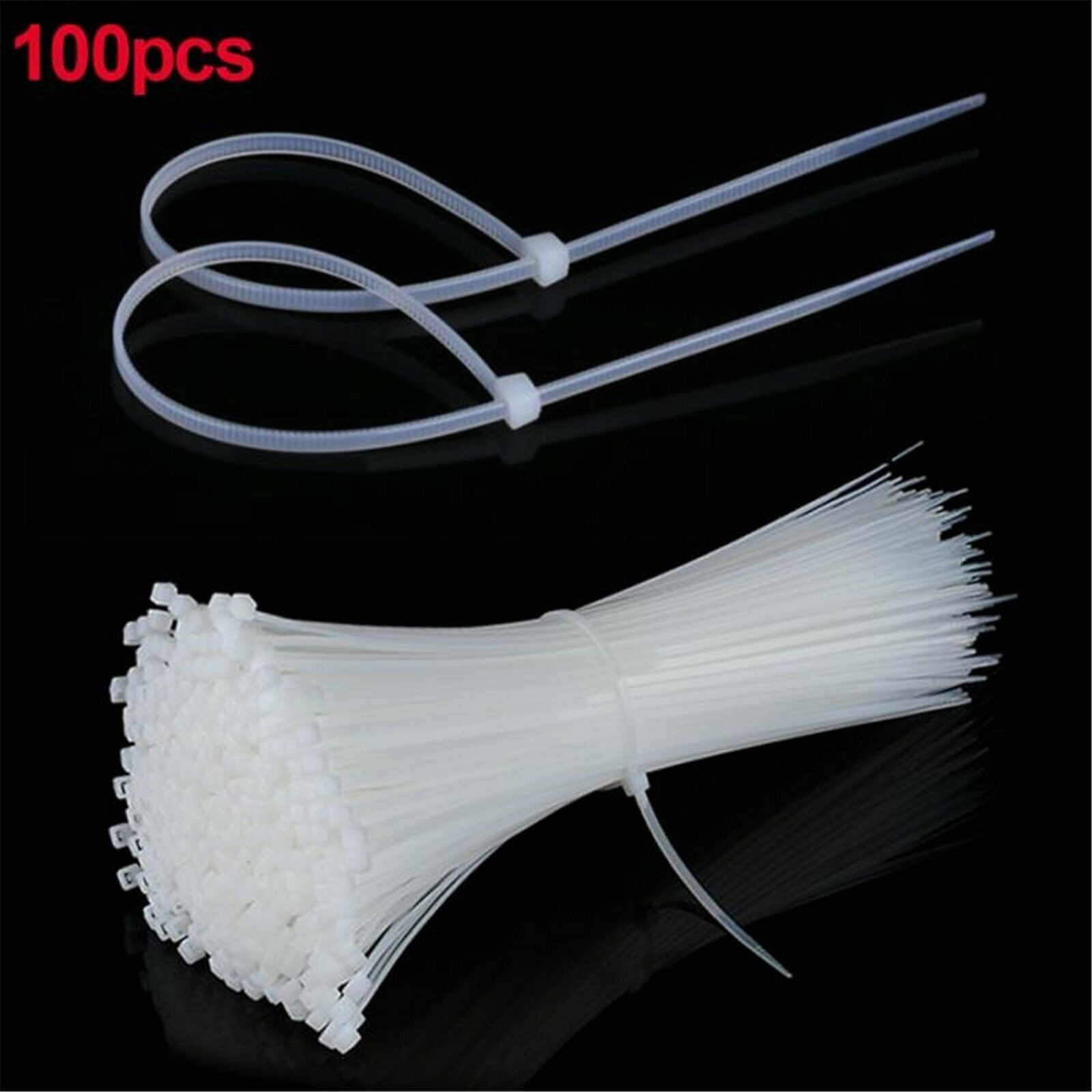 Free shipping-Cable Ties Zip Ties Nylon UV Stabilized 100x Bulk Cable Tie