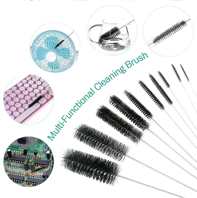 Free shipping-10Pcs Nylon Straw Brush with Key Ring