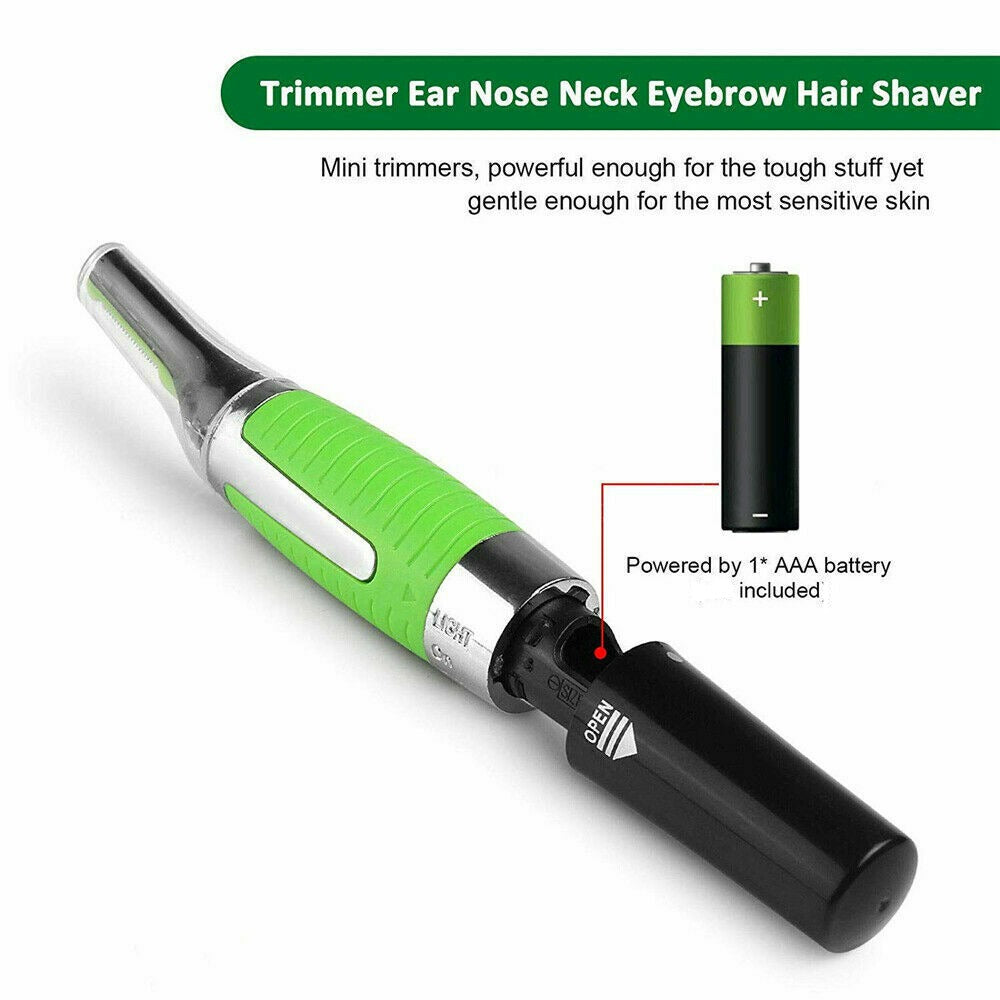 Personal Face Hair Trimmer Remover Razor Led Light