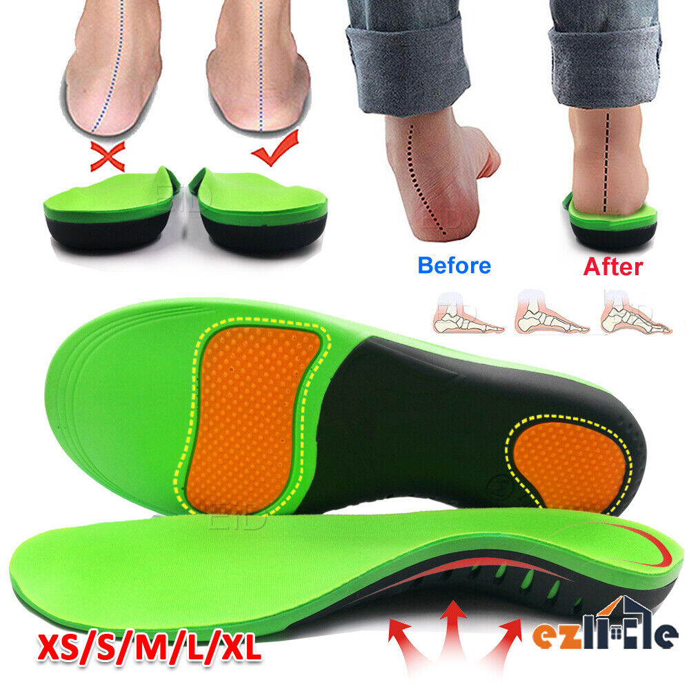 A Pair Orthotic Insoles Arch Support Flat Foot High Plantar Feet Fasci ...