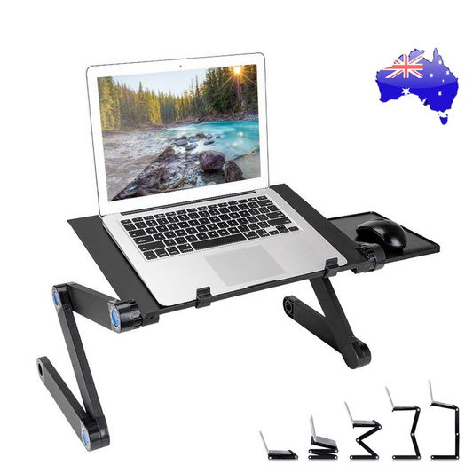 Foldable Laptop Stand with Mouse Pad Tray