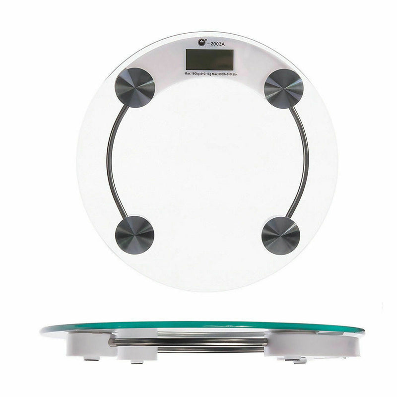 Digital Body Scale LCD Glass Weight Scales Bathroom Gym Electronic 180KG