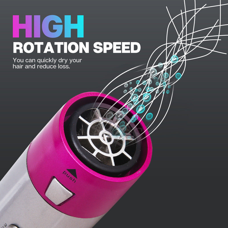 5in1 Electric Hair Dryer Hair Styler Straighteners Blow Brush Comb Curl Dryer