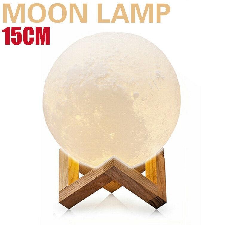 3D Dimmable Moon Touch Sensor Lamp