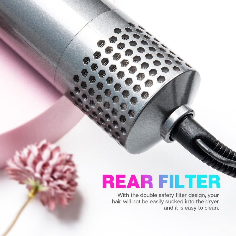 5in1 Electric Hair Dryer Hair Styler Straighteners Blow Brush Comb Curl Dryer