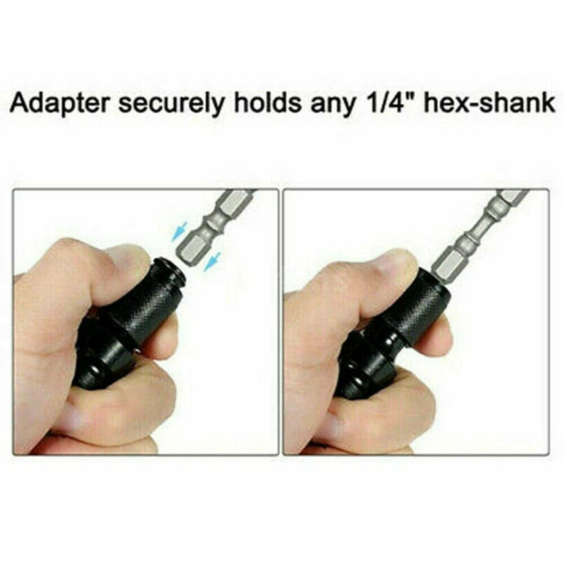 1/2 Drive To 1/4 Hex Female Drill Chuck Converter Bit Adapter Quick Change