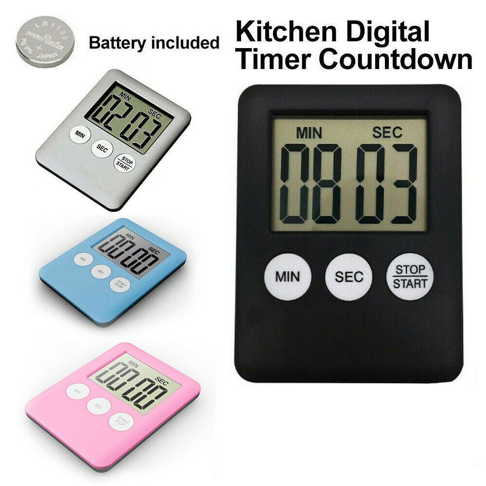 Magnetic Kitchen LCD Digital Timer Countdown 99 Minute Electronic Egg Count Down