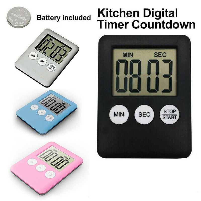Free Shipping - Magnetic Kitchen LCD Digital Timer Countdown 99 Minute Electronic Egg Count Down