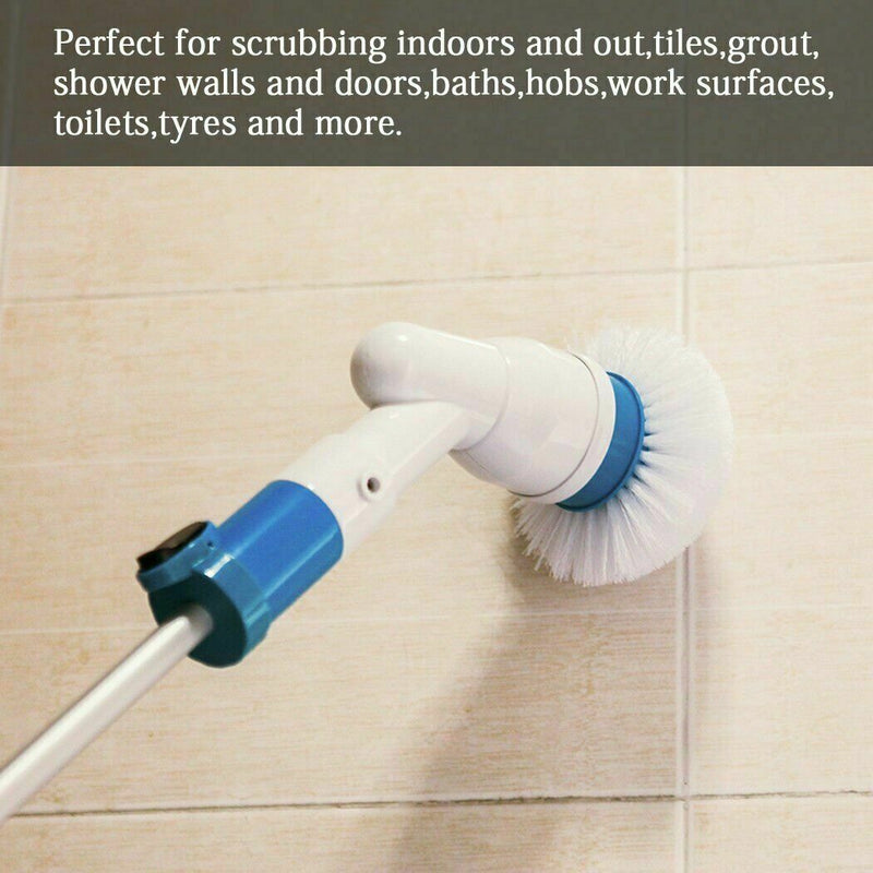 Electric Spin Scrubber Turbo Scrub Cleaning Brush Cordless Chargeable Bathroom