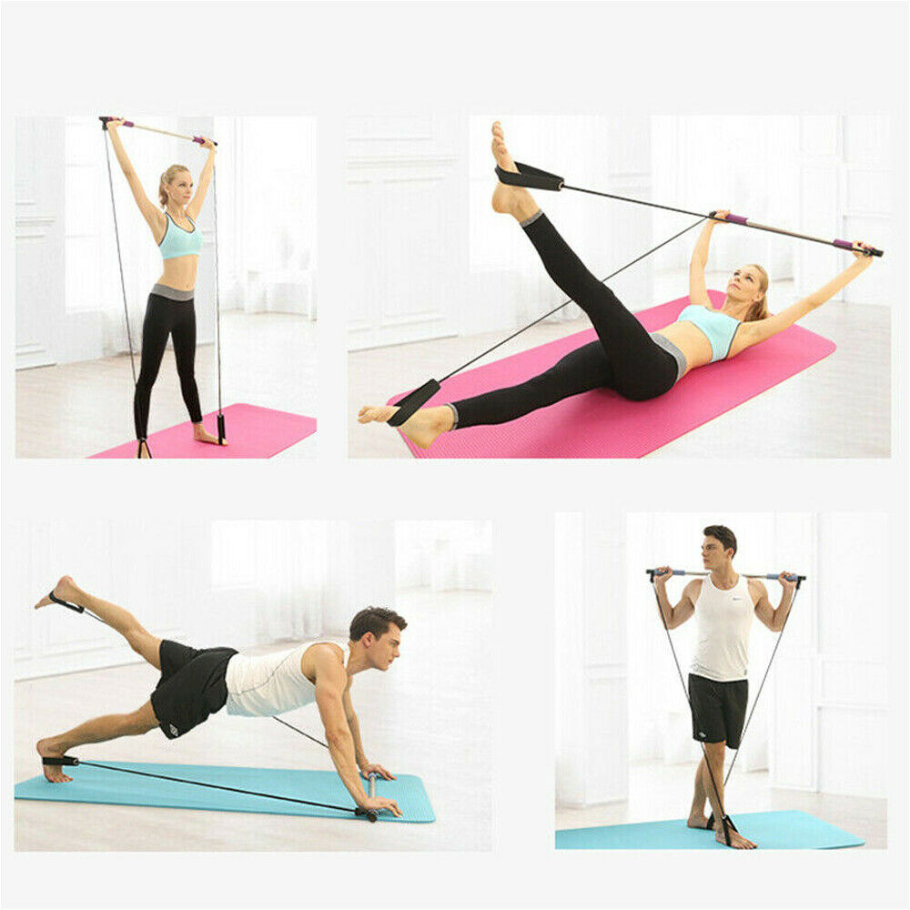 Free shipping-Pilates Bar Kit with Resistance Band
