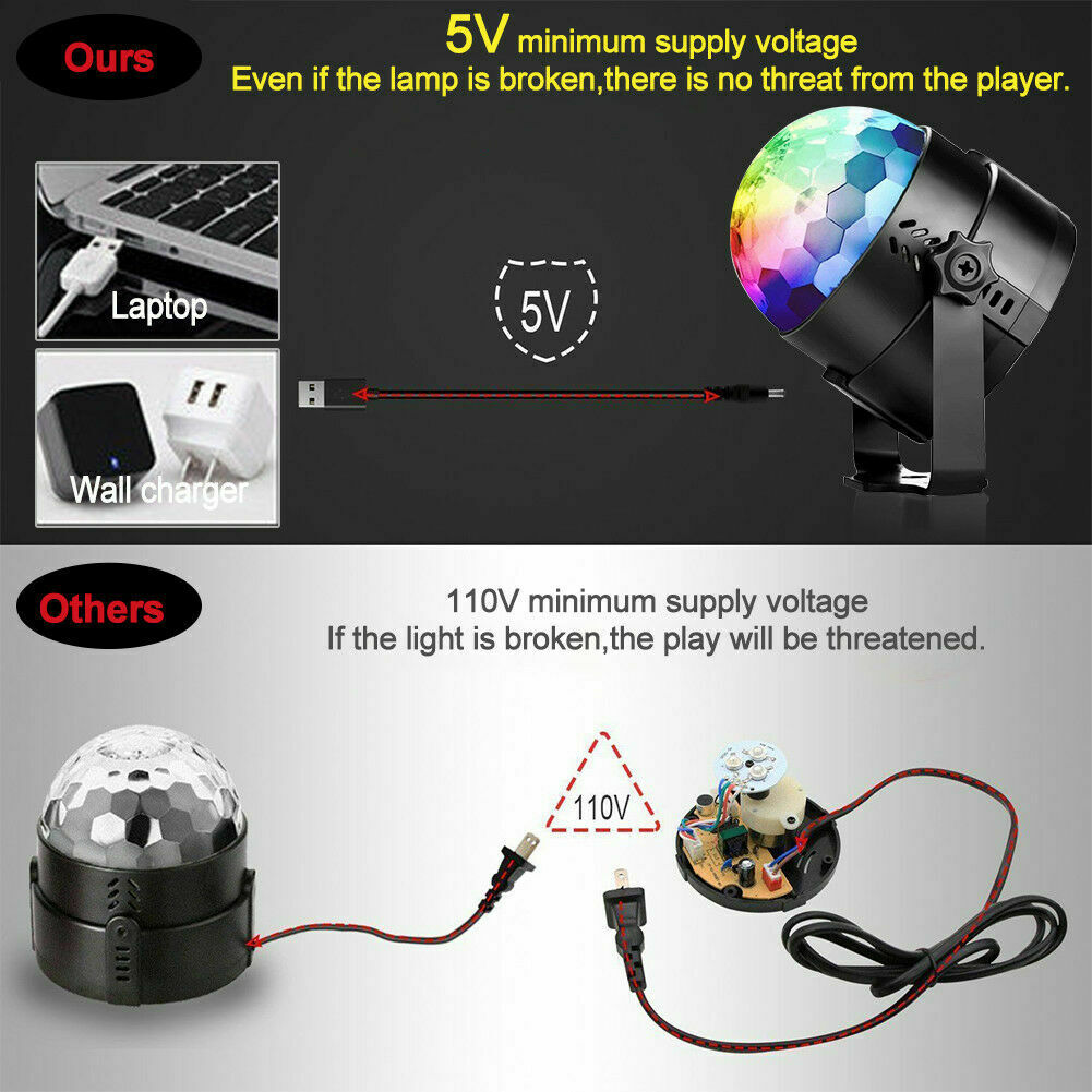 LED Disco Ball Party Effect Strobe with Remote Controller
