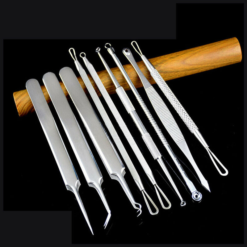 9pcs Set Blackhead Extractor