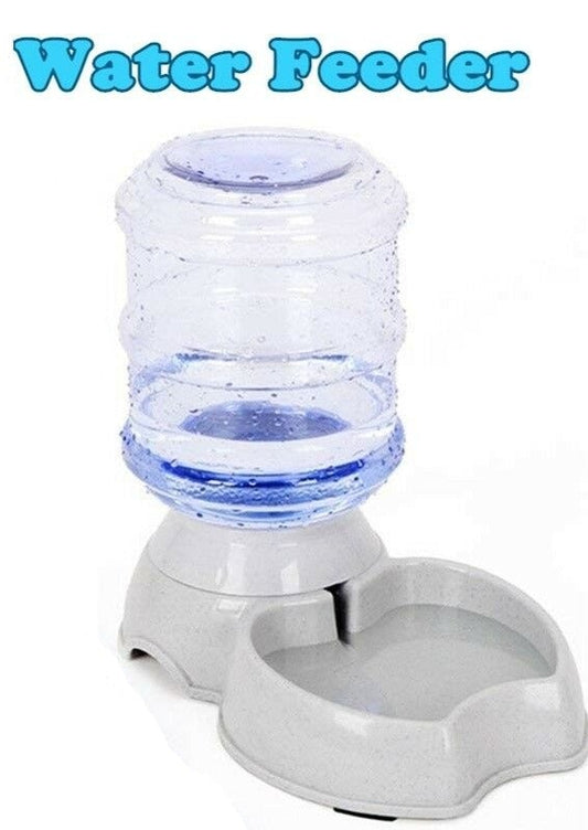CLEARANCE- Automatic Pet Feeder Dispenser Dog Cat Auto Self Feeding Water Bowl 3.5L