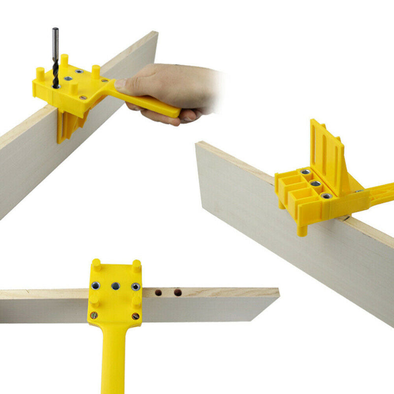 Free shipping- 8 IN 1 Handheld Woodwork Doweling Jig Drill Guide Wood Dowel Drilling Hole Accessory