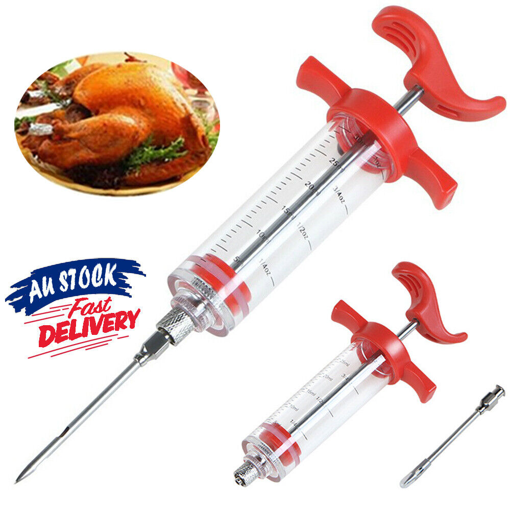 Marinade Injector Syringe Food Flavor Seasoning Meat Injection Gun Chi ...