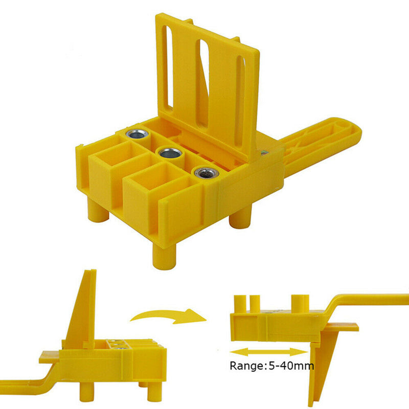 Free shipping- 8 IN 1 Handheld Woodwork Doweling Jig Drill Guide Wood Dowel Drilling Hole Accessory