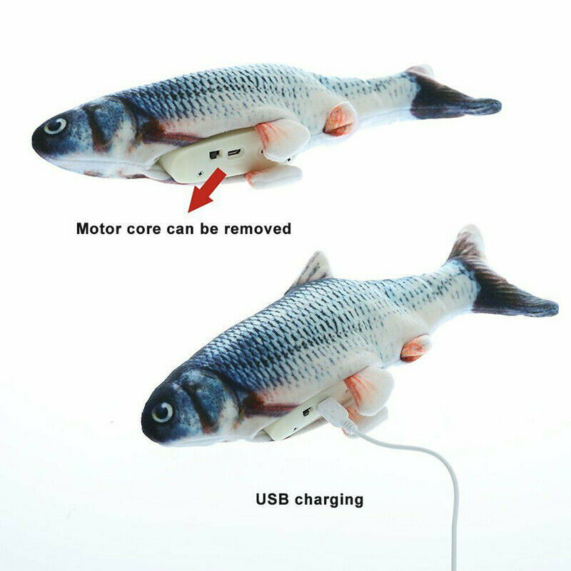 Electric Waggling Realistic USB Rechargeable Dancing Fish Toy