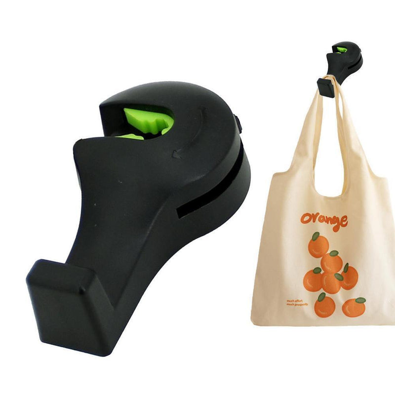 Free shipping-2PC Car Seat Hook With Phone Holder Hanger Headrest Auto Organizer Stand Black