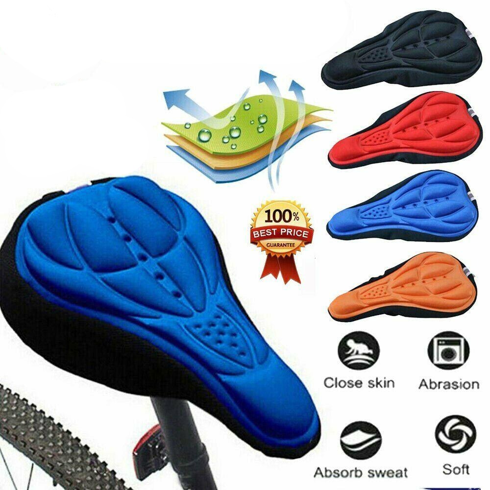 2PCS 3D Silicone Gel Cycling Saddle Seat Cover