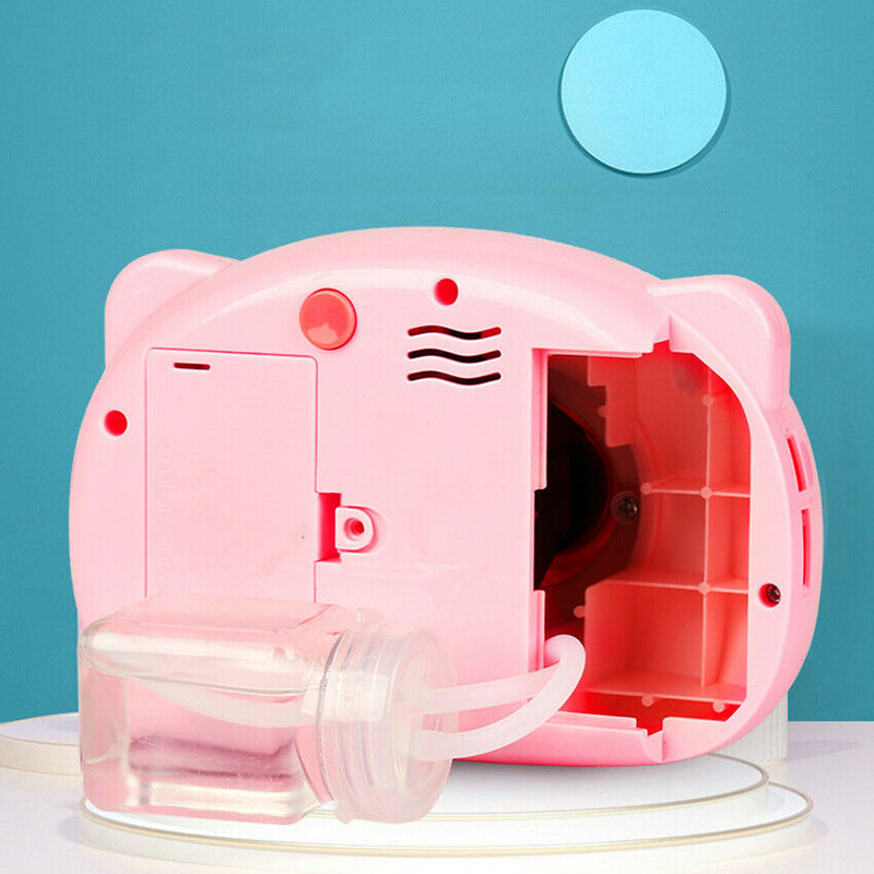 Free shipping-Piggy Camera Bubble Maker Machine with BATTERY