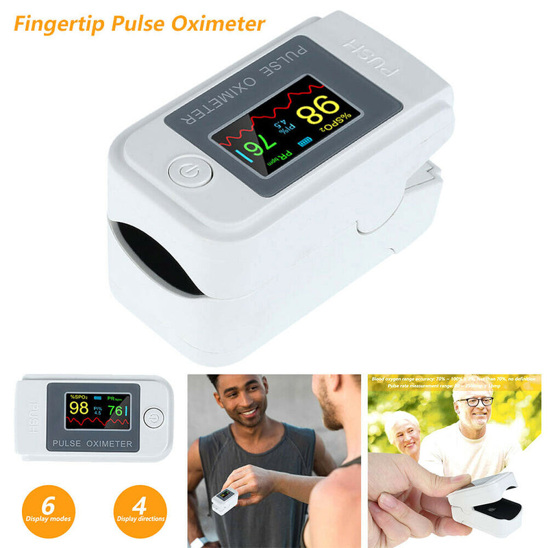 Free shipping-Professional Finger Pulse Oximeter Blood Oxygen Saturation Heart Rate Monitor