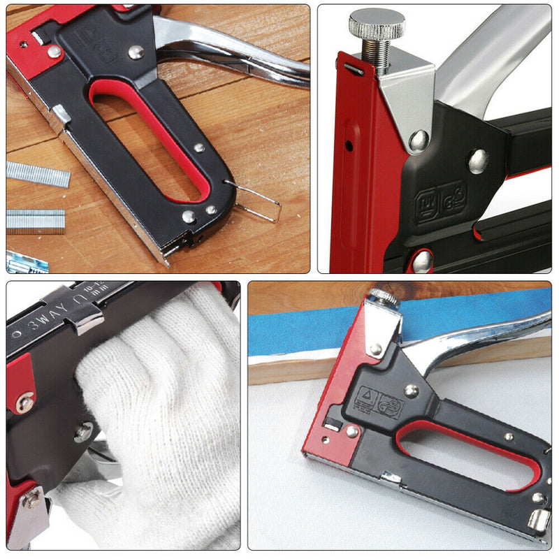 Free shipping- Staple Gun 3 in1 Heavy Duty Fastener tool Tacker 3000 Staples Upholstery Stapler
