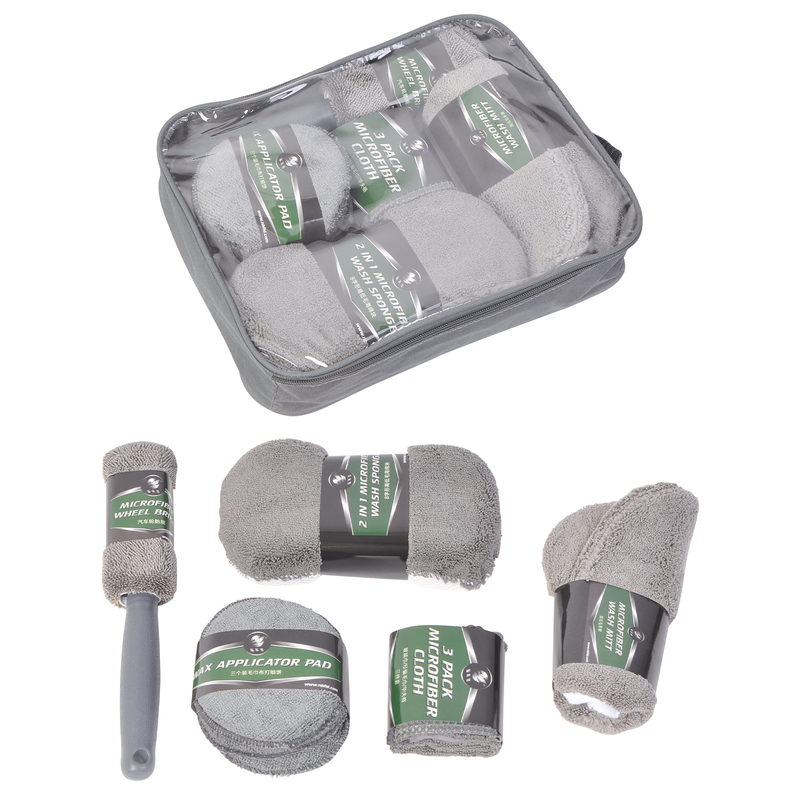 Free shipping- 9PC Microfiber Wash Cleaning Care Tools Kit