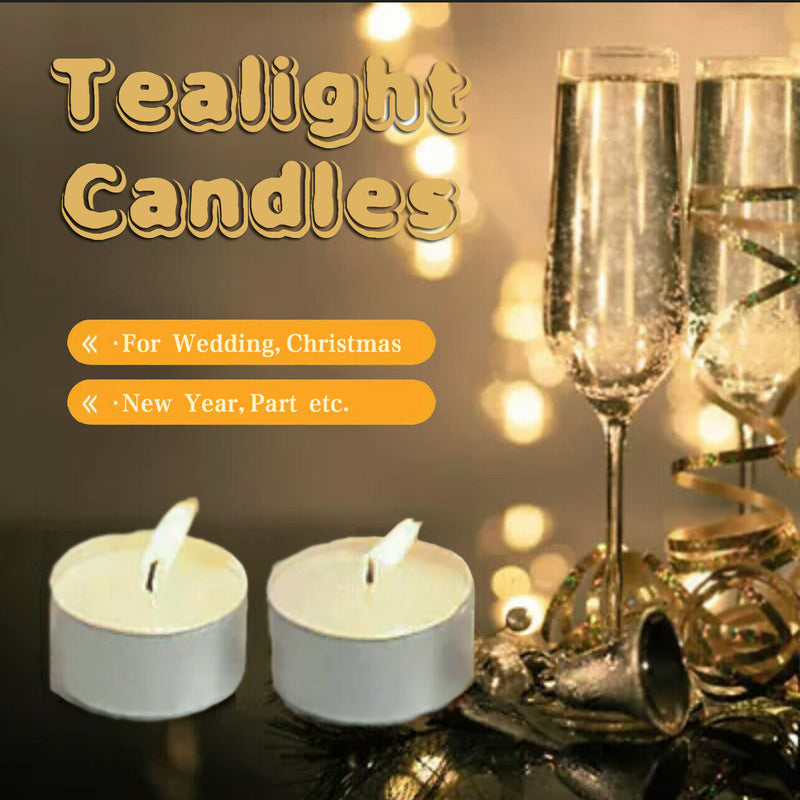 DEAL OF THE DAY- $0.99 ONLY- 50 packs Unscented Tealight Candles Bulk Smokeless Tea Light Candle