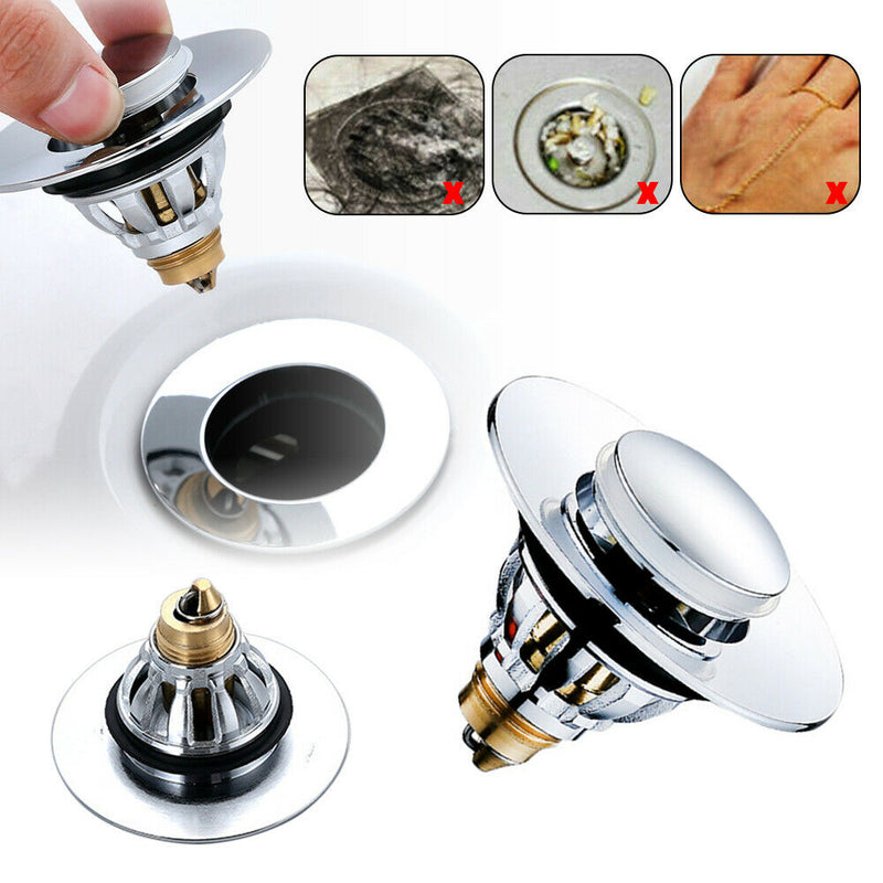 Free shipping- Universal Steel Push Type Drain Filter Bounce Core
